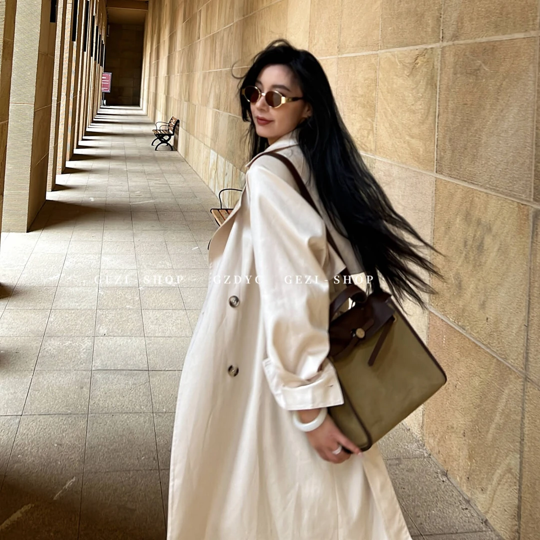 【鸽子的衣橱】|西雅图| 插肩袖 斜纹亮丝缎 风衣气质慵懒轻奢松弛