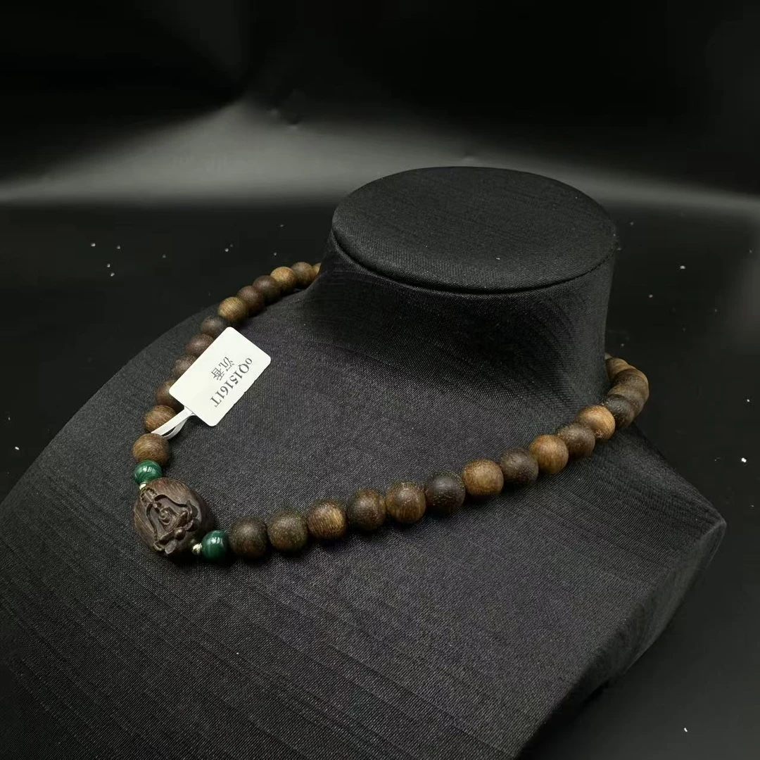 文莱金丝密结黄棋楠沉香珠链8741 20.5克（19.3mm）