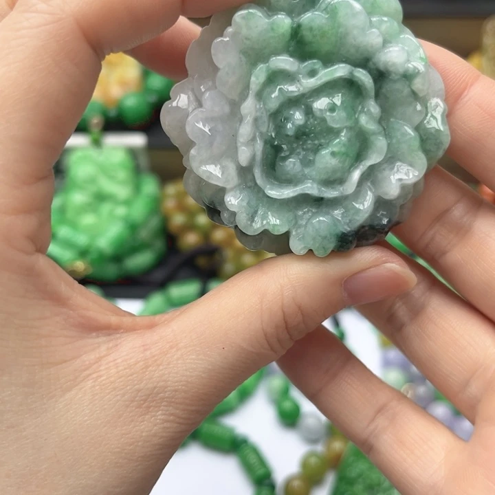 翡翠未镶嵌颈饰项链2