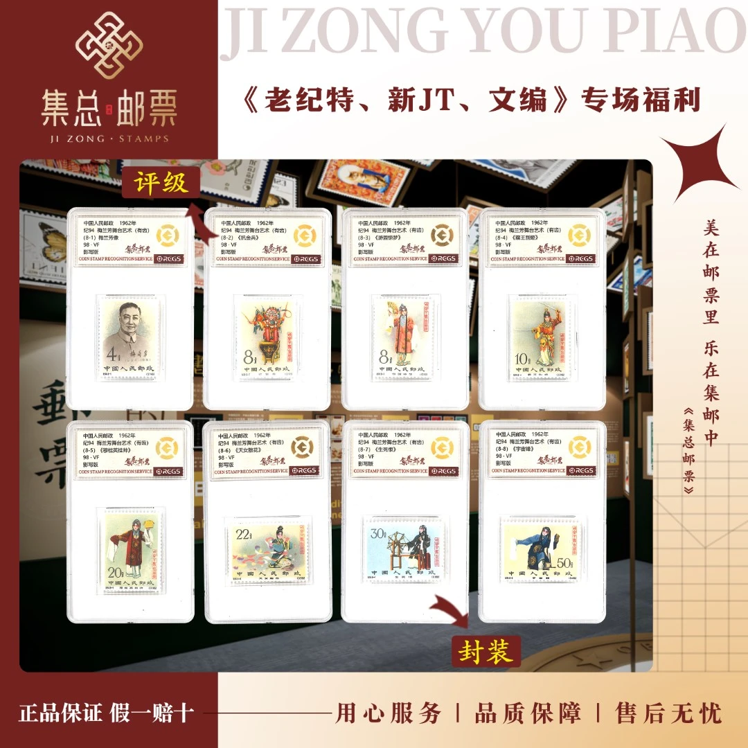 【集总邮票】 老纪特纪94 套票 梅兰芳有齿 国信98分评级集邮发行