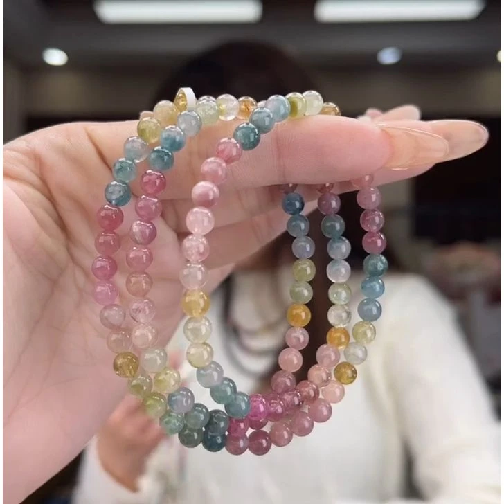 01511830碧玺/未镶嵌5mm+碧玺多圈30多样性发货