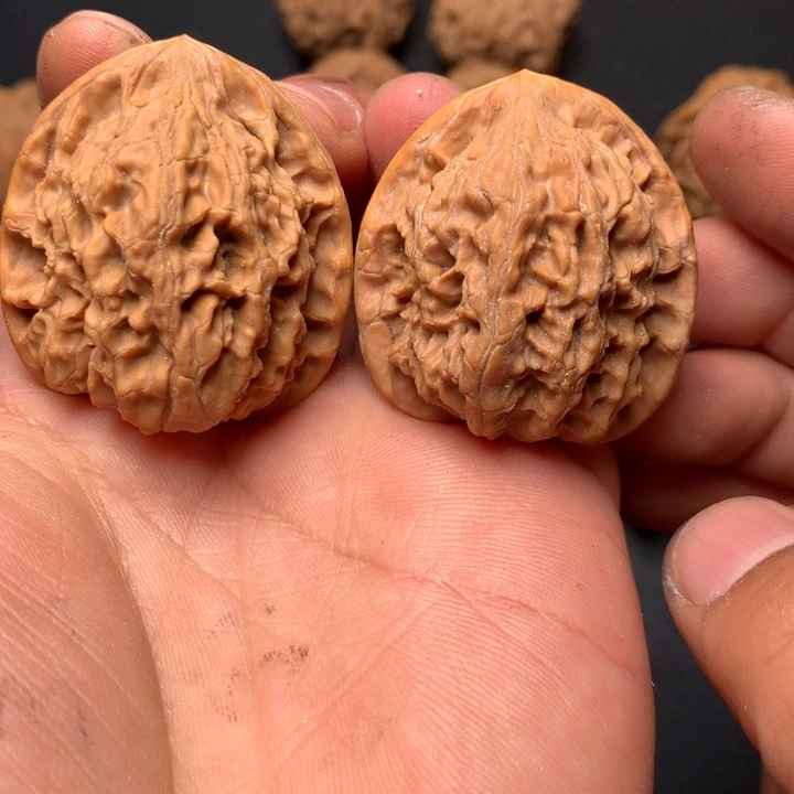 文玩核桃把件37红狮子37