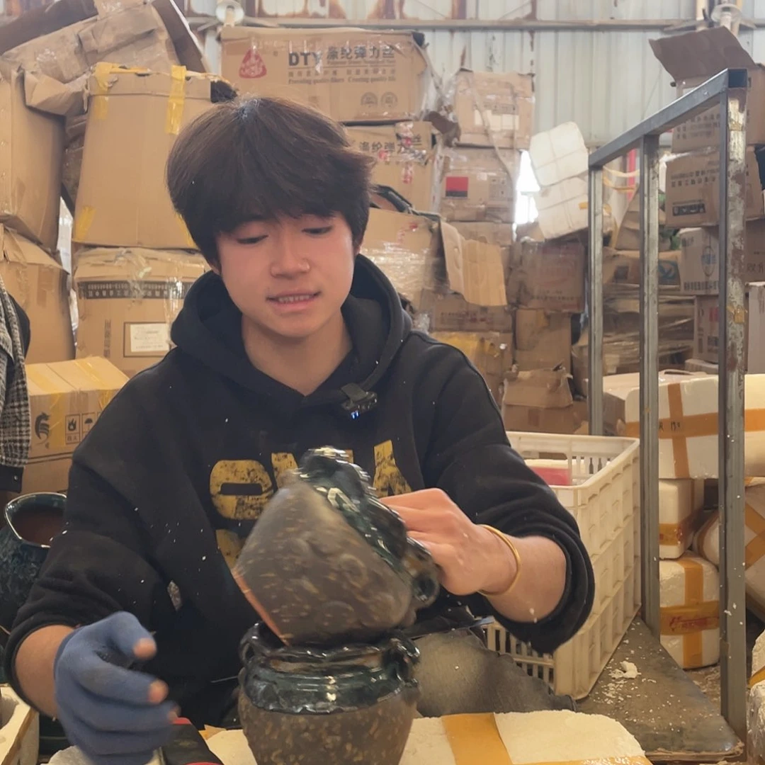 红陶宜兴紫砂粗陶花盆