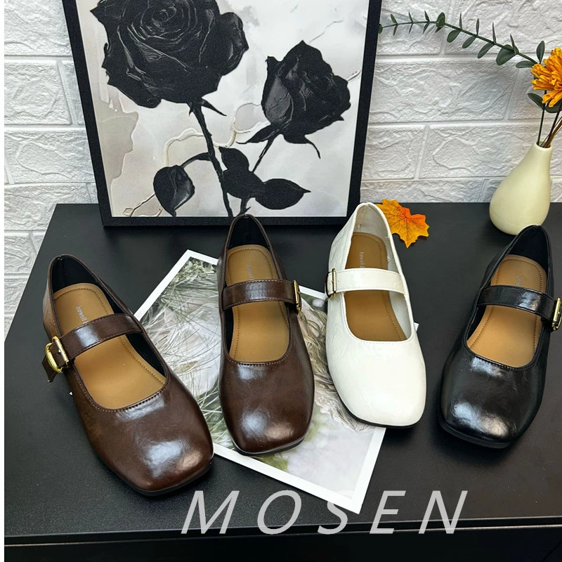 【沐森MOSEN】法式浅口玛丽珍单鞋女2025春季新款配裙子复古软底