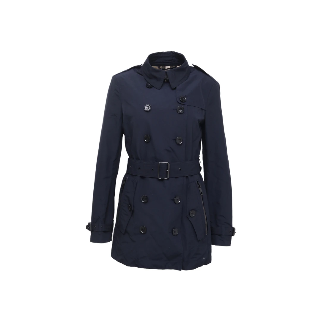 95新 BURBERRY/博柏利 墨蓝色 棉 brit 风衣 短款 P205944936