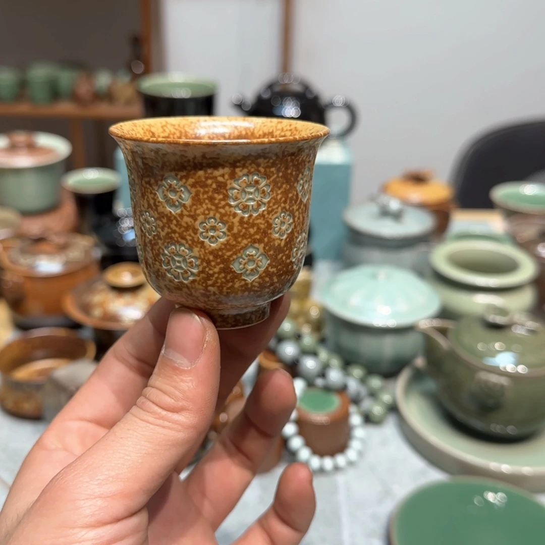 小金茶具青瓷茶器