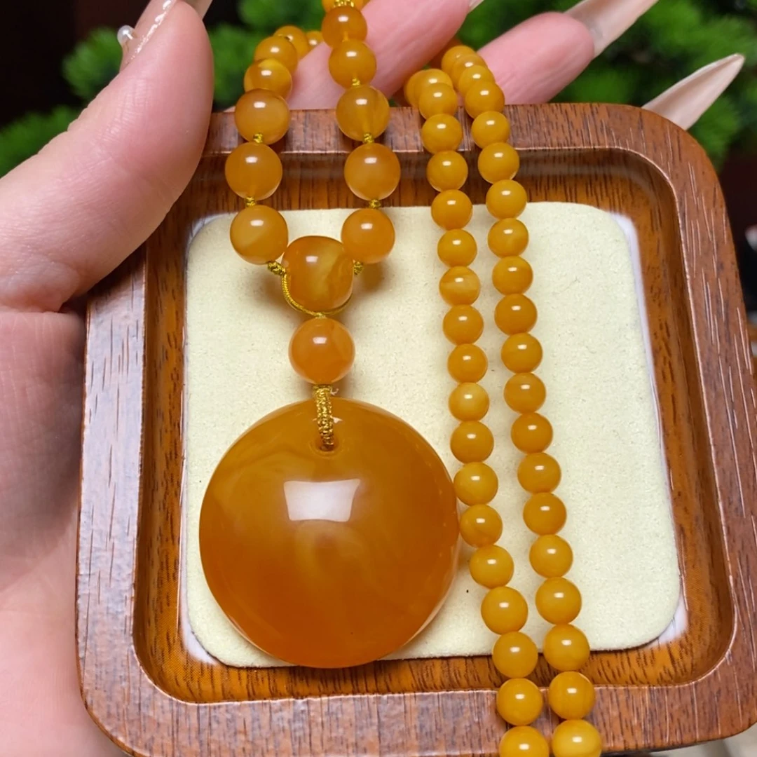 【闪购商品】蜜蜡颈饰未镶嵌项链