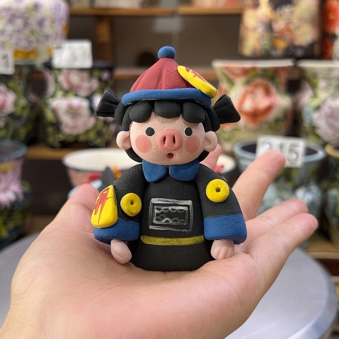 景德镇炫彩手绘景德镇陶瓷摆件