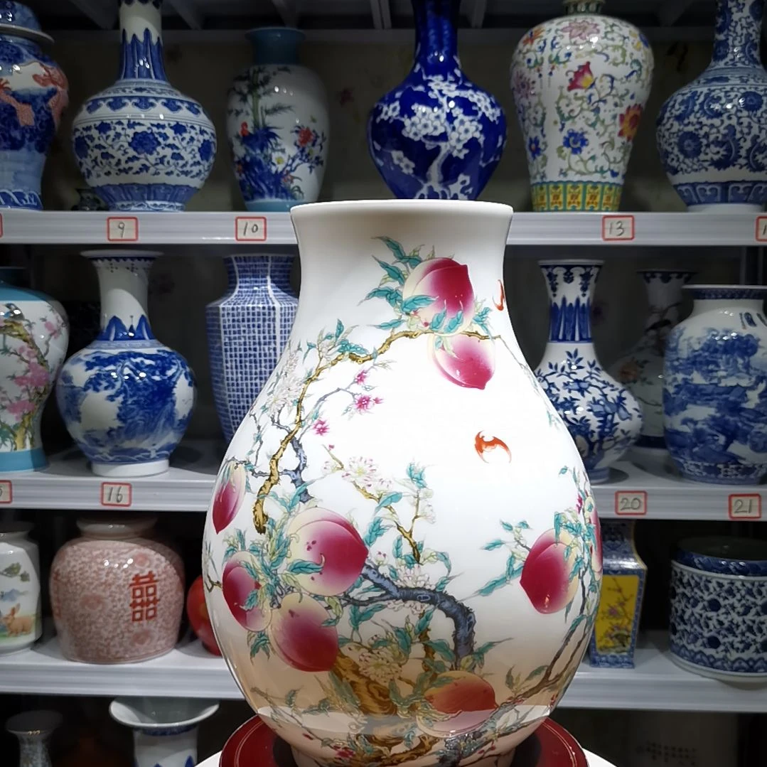 瓶用****3景德镇陶瓷花瓶摆件