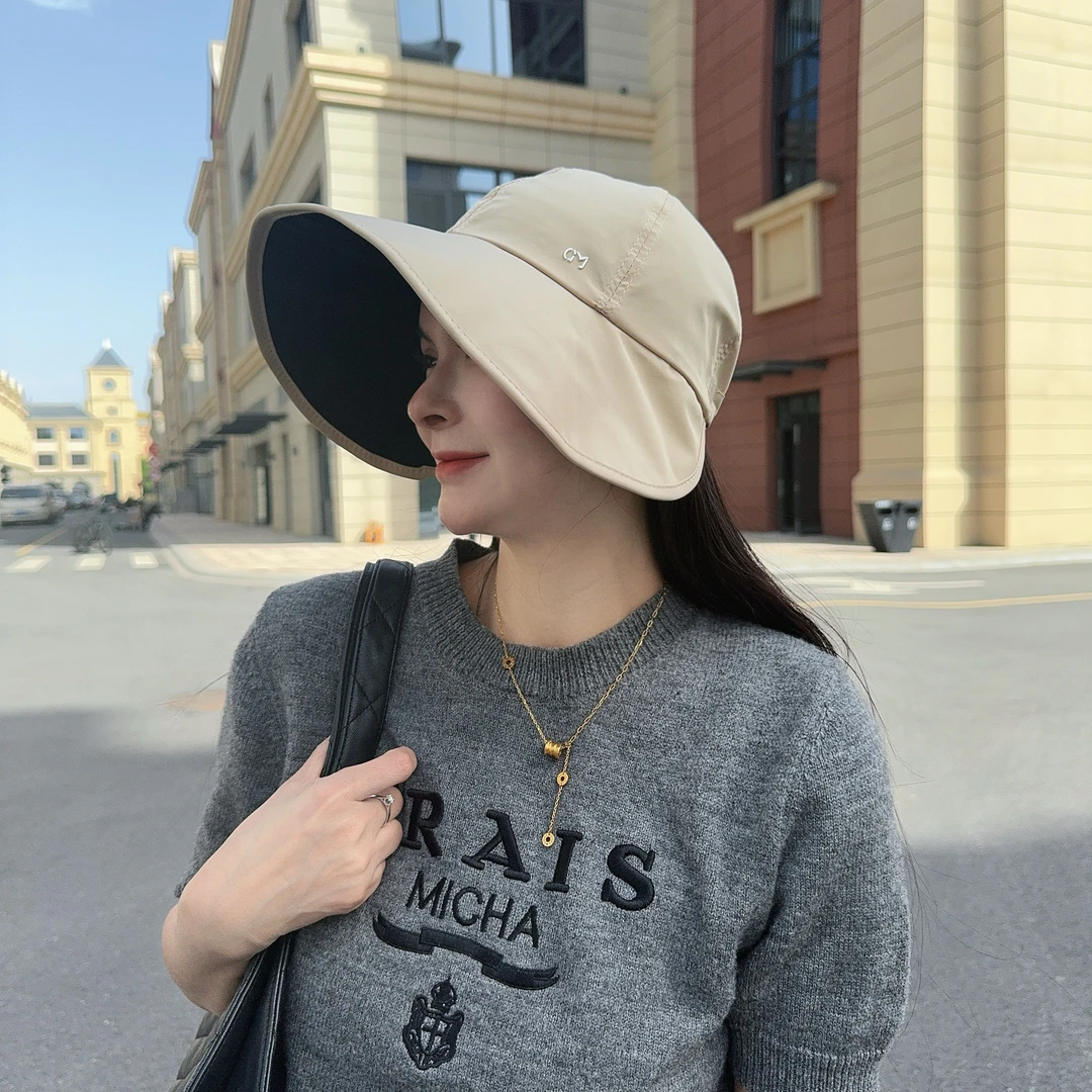 防晒帽子防晒遮阳帽女太阳帽女款遮阳帽遮脸防紫外线太阳帽户外帽