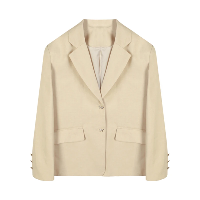 【千寻严选】春季时尚休闲百搭气质宽松通勤简约减龄西装C5XZ7198A