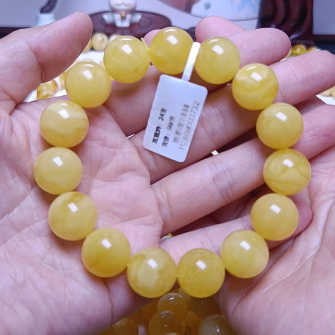 【闪购商品】未镶嵌蜜蜡手串14+圆珠手串