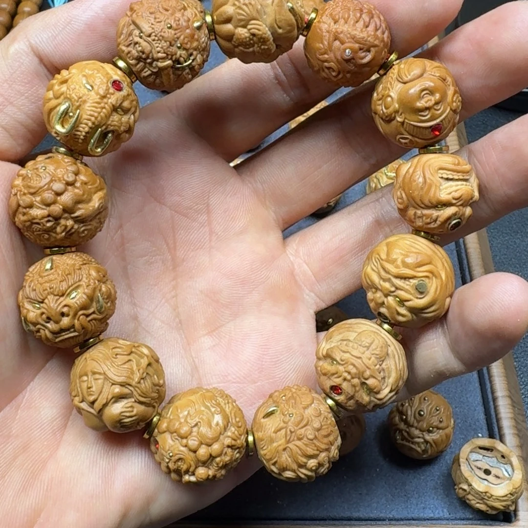 手串猴头核桃猴头13颗大满贯瑕疵不退不换无售后