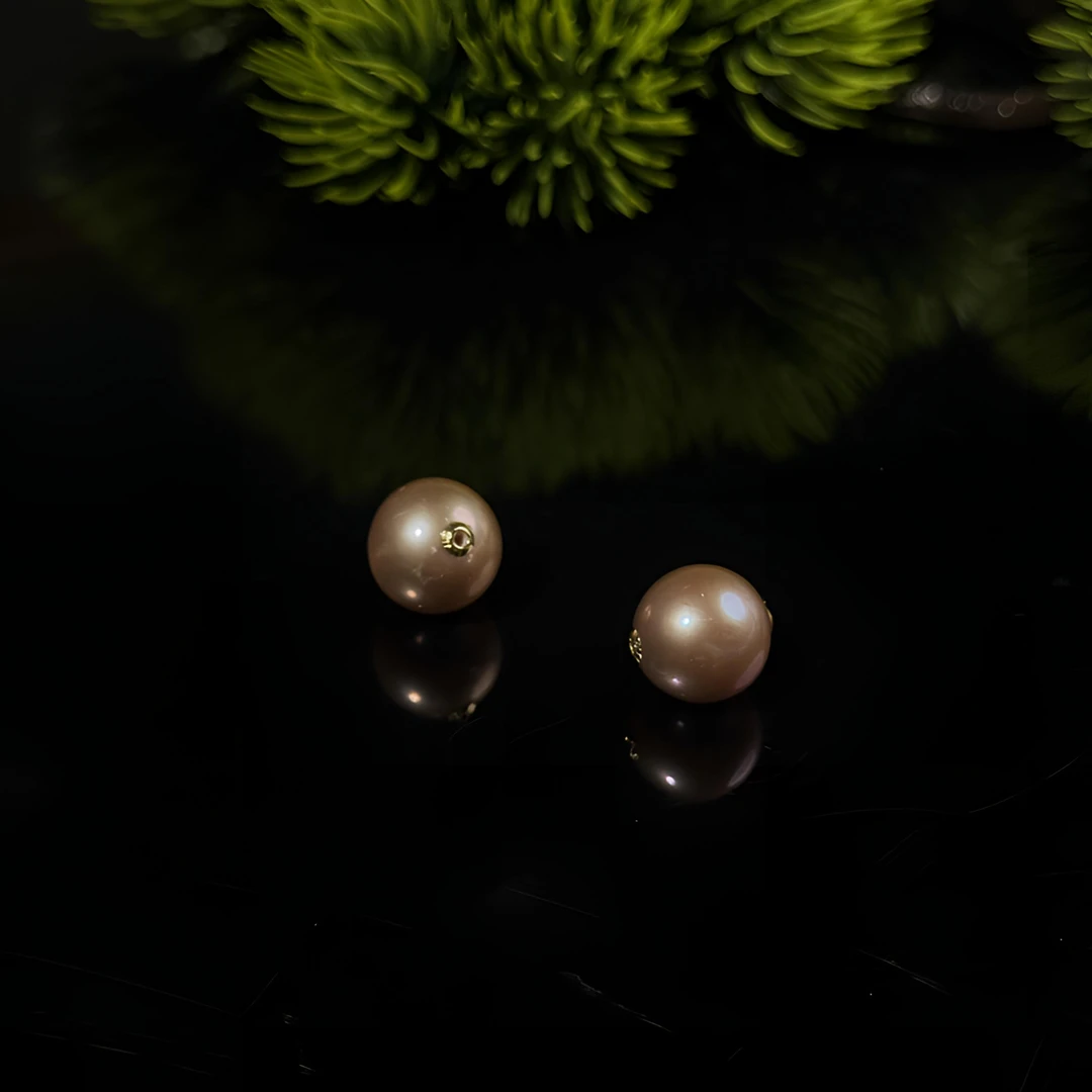 约12-13mm淡水珍珠紫色18K金路路通多样性发一