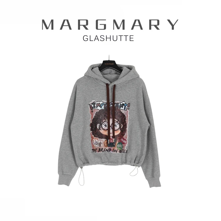 2024冬季设计师新款休闲时尚百搭潮流舒适卡通连帽卫衣