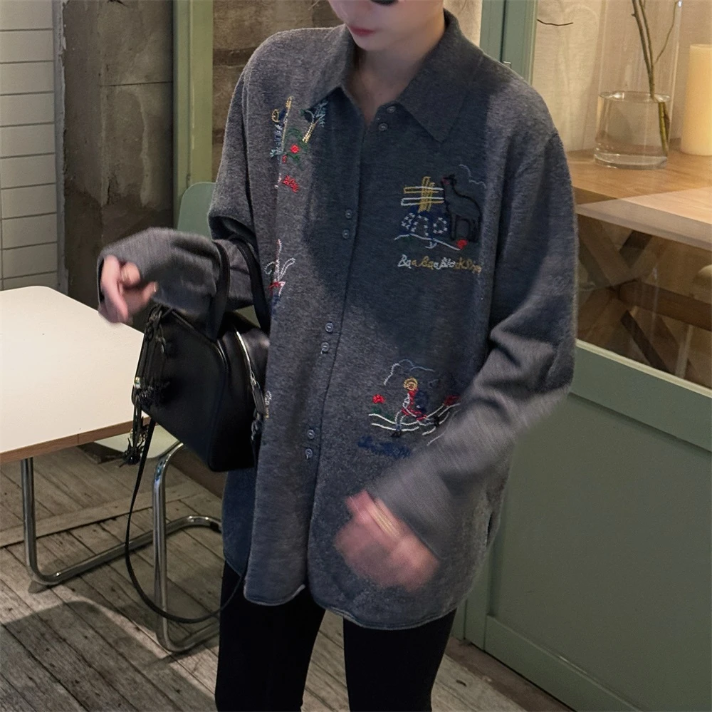 JunJun早秋百搭简约卡通新款针织毛衣JJ2638