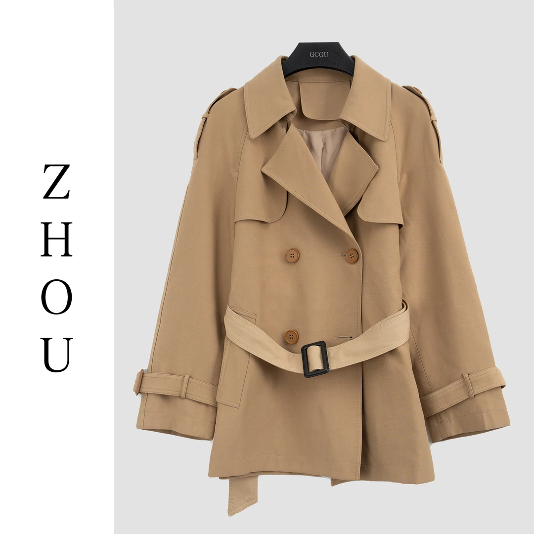 深卡其通勤日常外套-21246