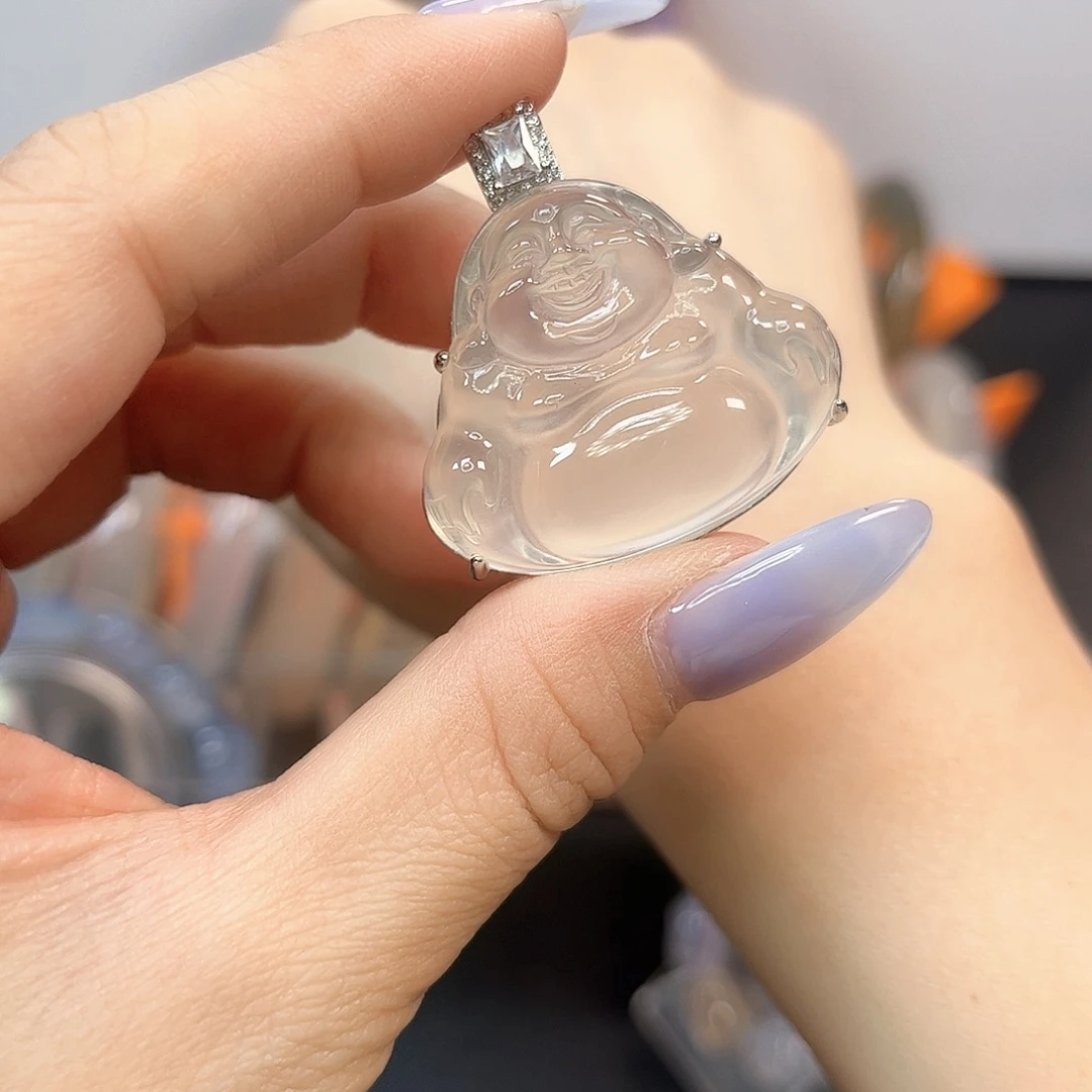 玛瑙/玉髓银S925镶嵌颈饰