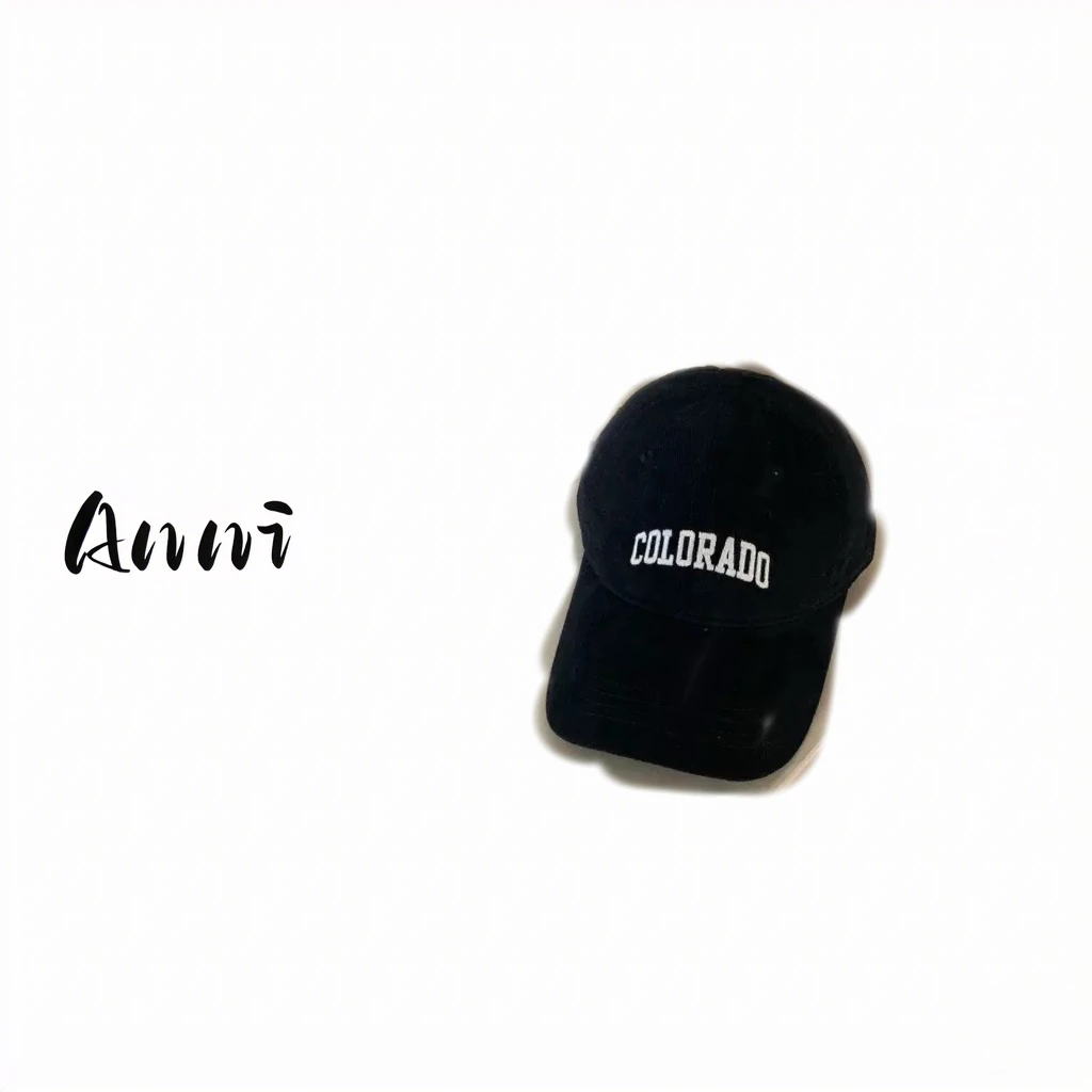 Anni【25SS】防晒字母鸭舌磨毛帽
