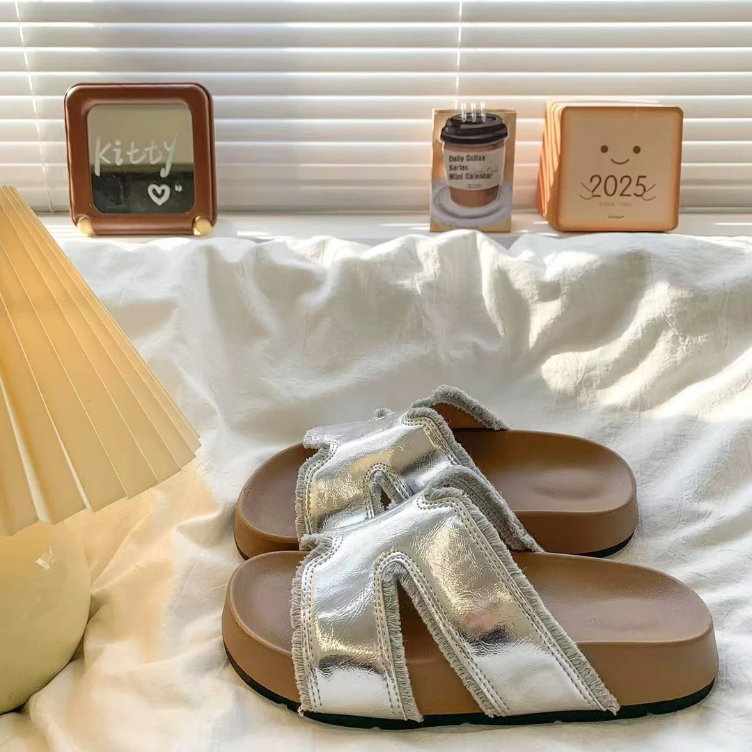 2957明星款外穿软底博肯鞋女夏新款高级感一字凉拖鞋仙女系复古平