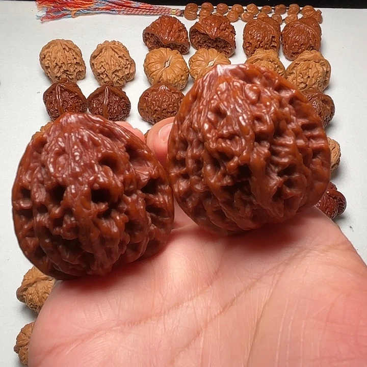 吊坠文玩核桃麦穗老虎头