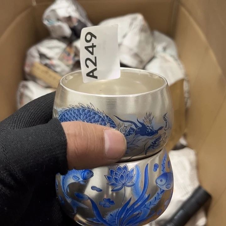 姥***戏瓷片茶摆件工艺品摆件666