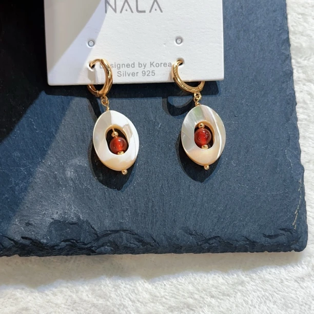 非金属亚克力耳饰 N985椭圆型耳饰