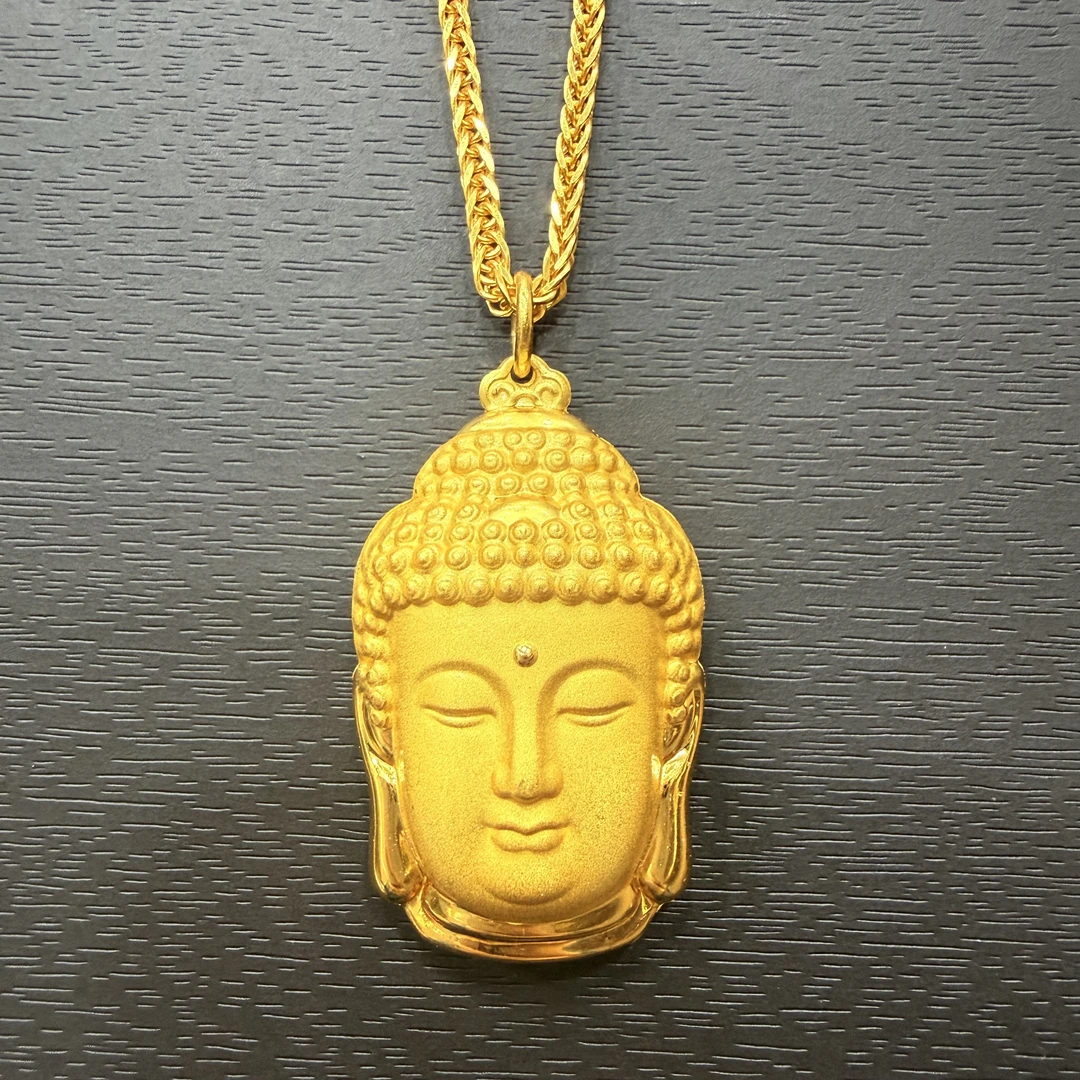 吊坠足银 【金牌主播专享】足银大佛头吊坠 YDZ965