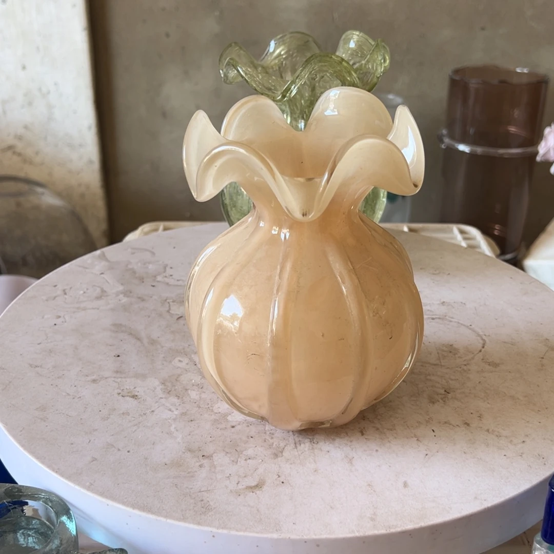 弘扬琉璃花器微瑕高度16