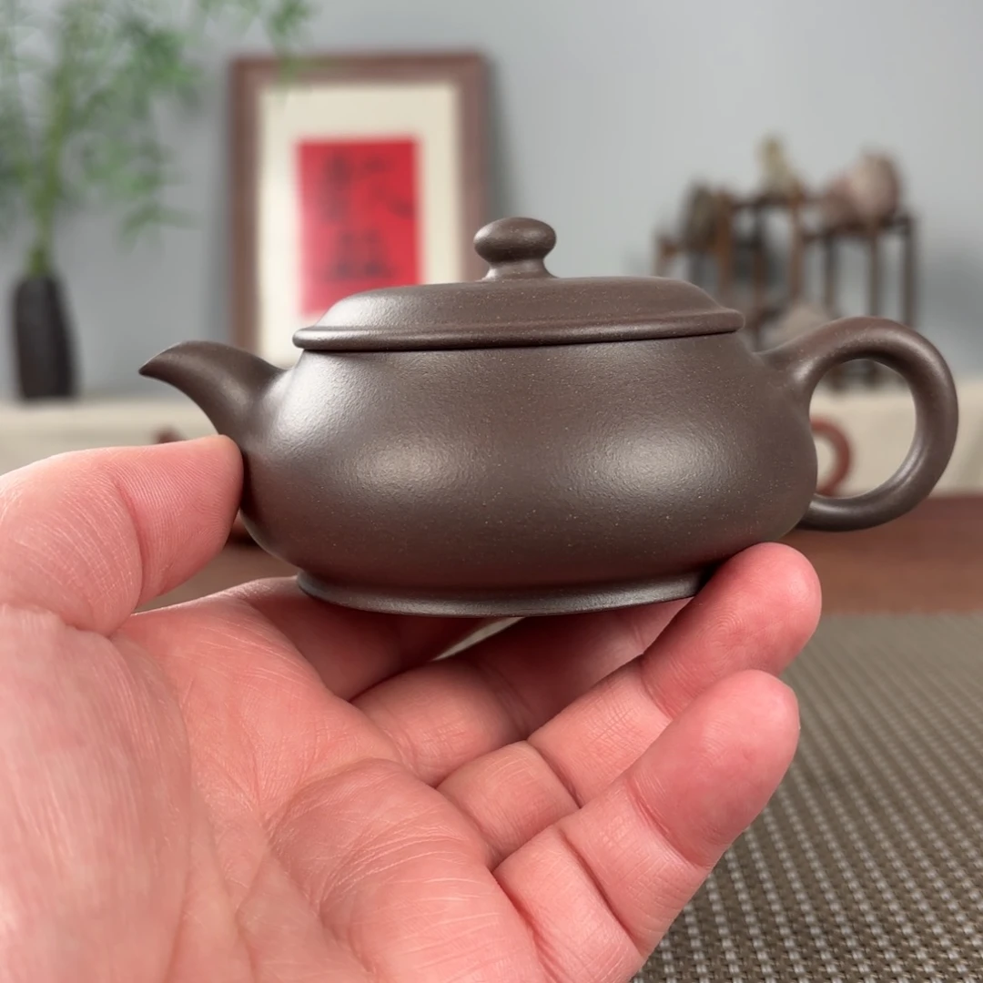 紫砂茶壶微瑕黄龙山原矿紫砂壶