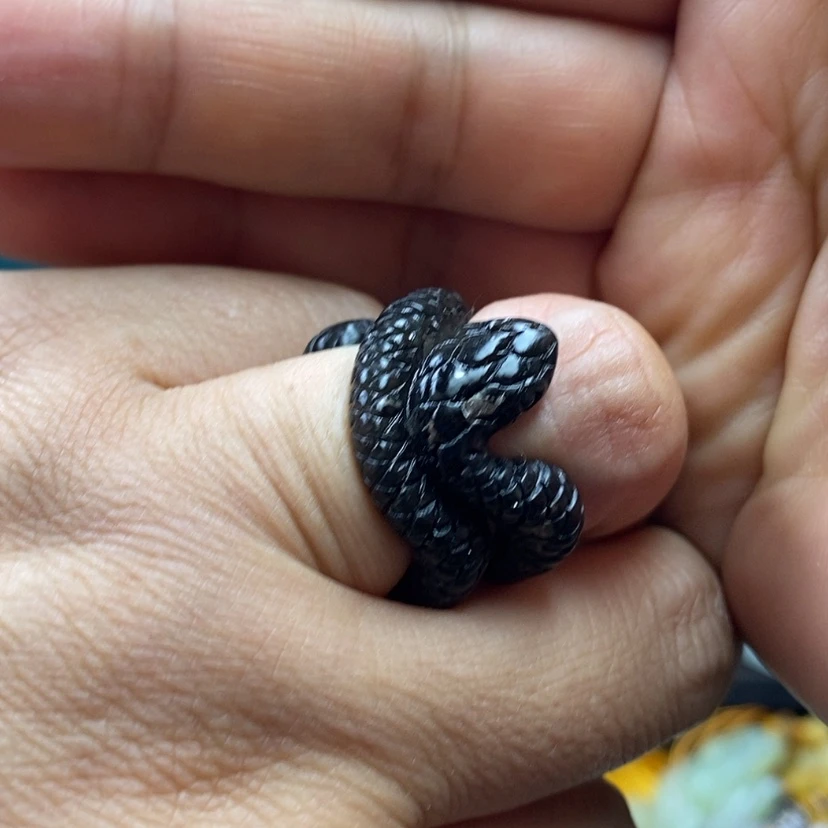 【闪购商品】蛇纹石玉未镶嵌戒指