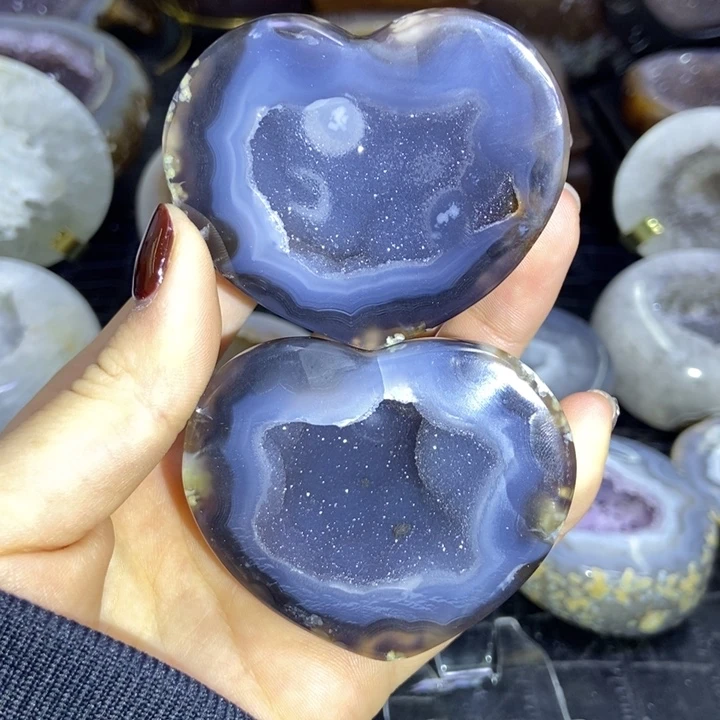 未镶嵌水晶珠宝半成品爱心聚宝盆