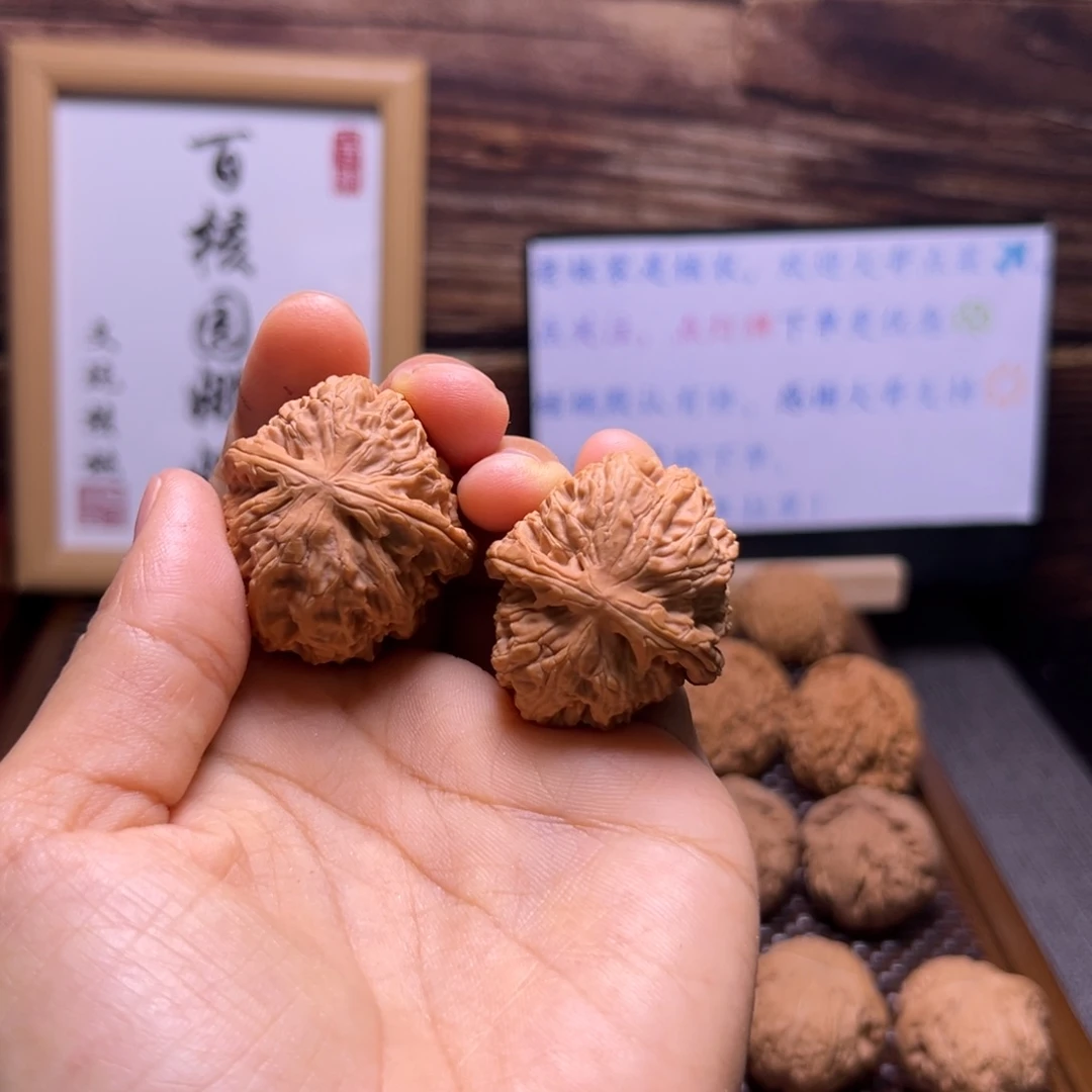 核桃文玩核桃白狮闪9