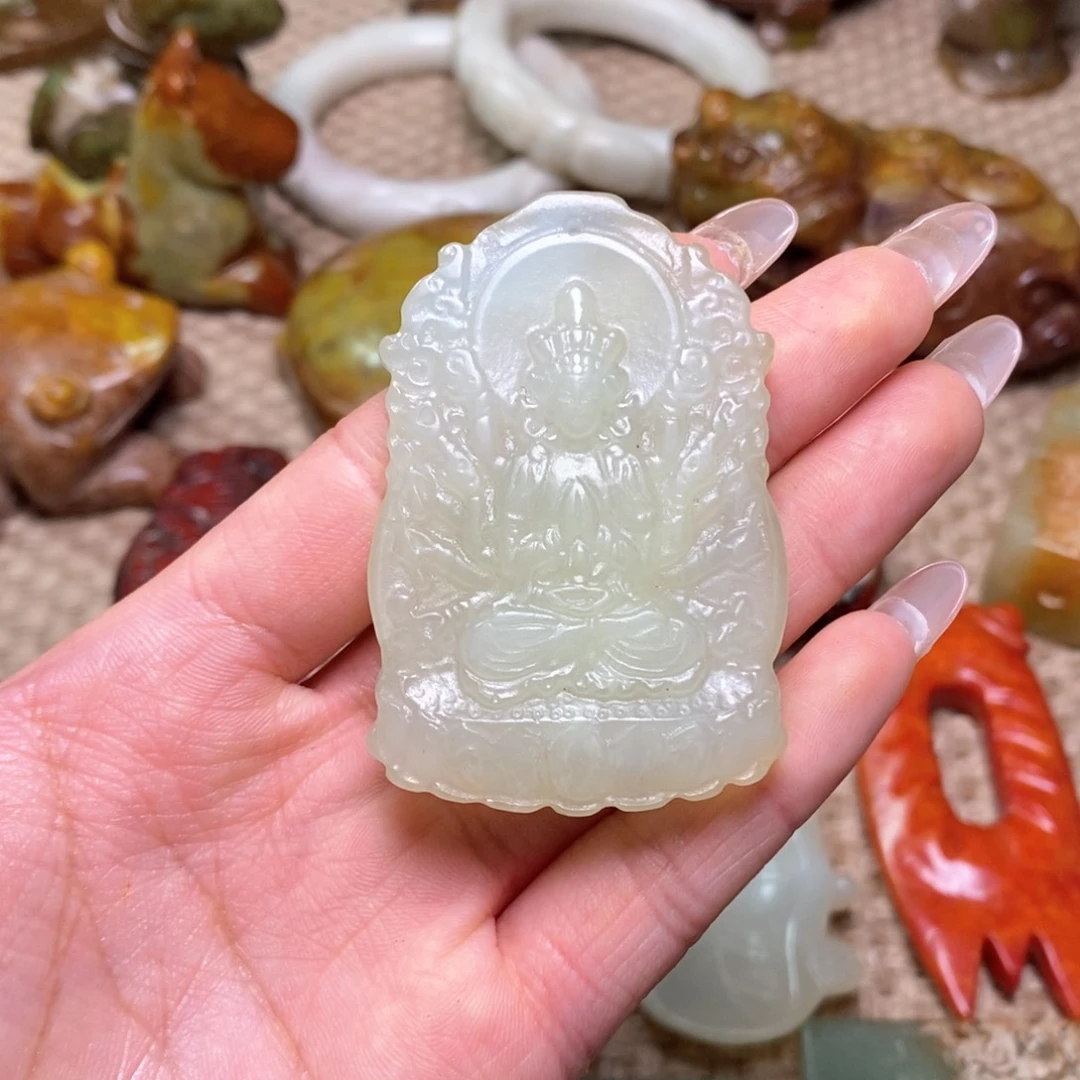 白玉菩提吊坠白玉菩提白玉菩提摆件