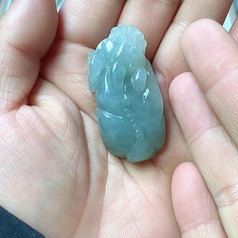 翡翠颈饰未镶嵌天然缅甸翡翠a货