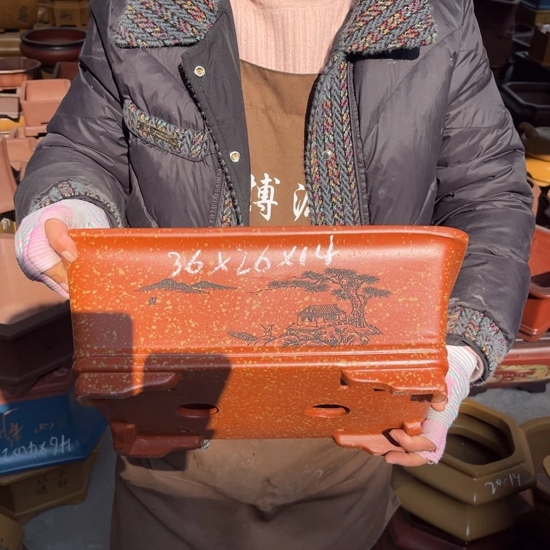 紫砂花盆盆景艺术