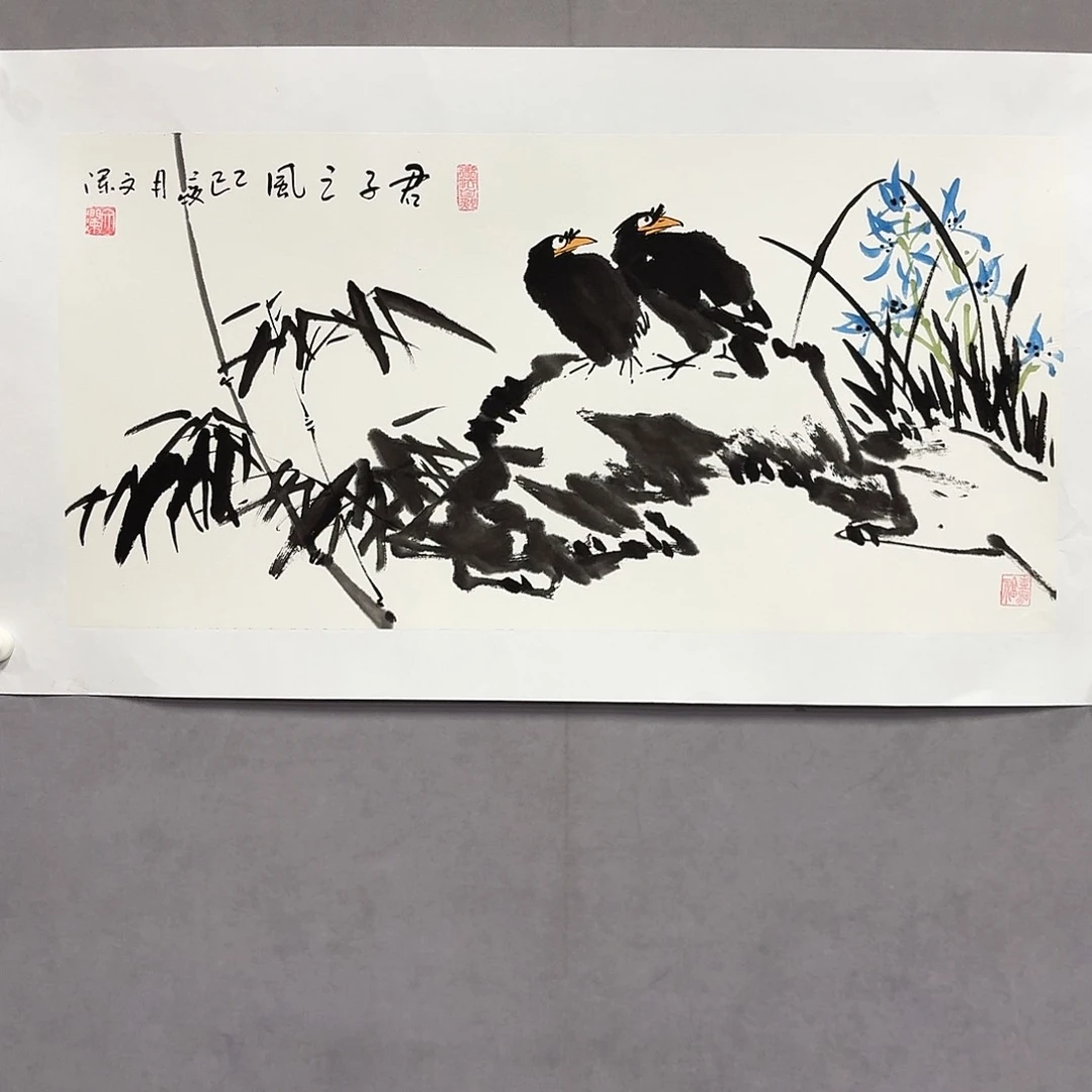 国画亲笔手绘放心去藏