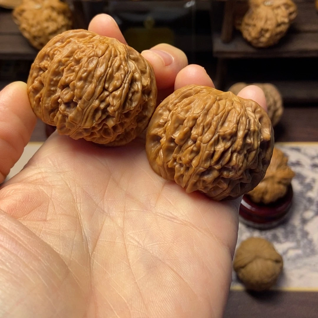 文玩核桃把件全品磨盘尺寸43