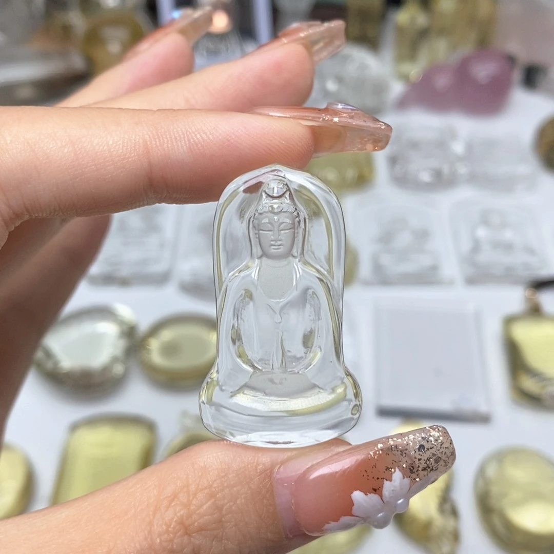 太***花颈饰未镶嵌水晶白水观音