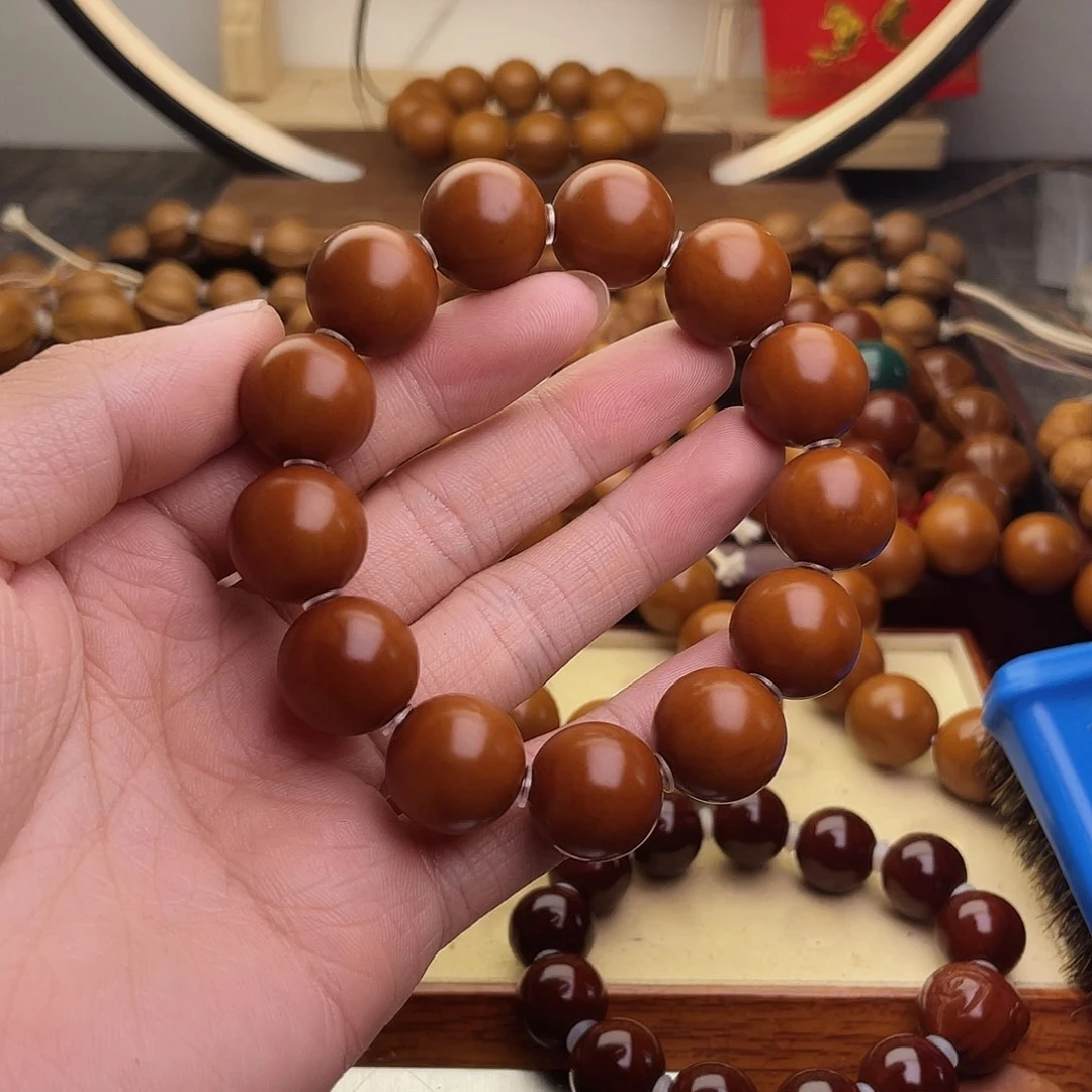 橄榄核手串/手链骑*者16.5尺寸轴度一般吧福利串