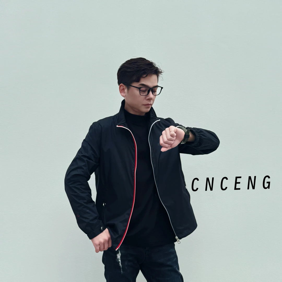 CNCENG2025新款春夏夹克翻领修身上班通勤休闲商务风