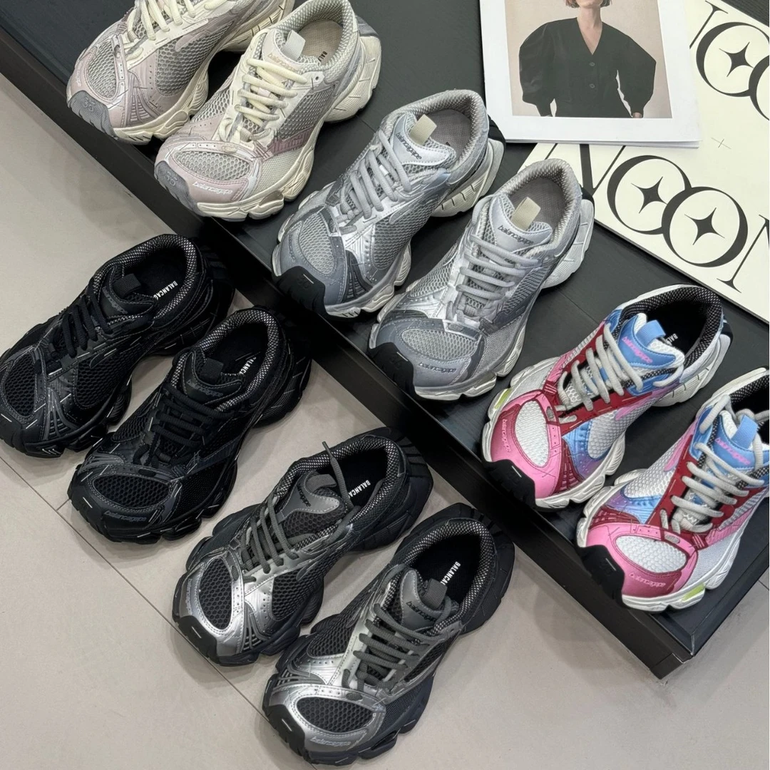 高颜值时尚百搭休闲运动鞋订书机老爹鞋女款巴家秋季爆款厚底增高