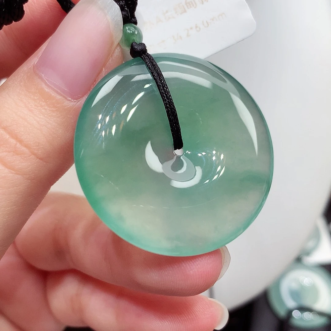 颈饰未镶嵌翡翠编号91，34.2/6