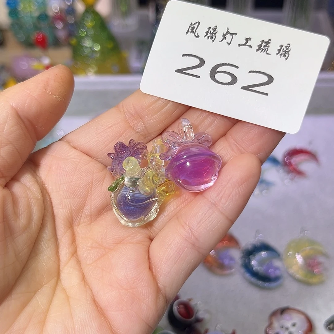 吸***娘玻璃颈饰262心脏铃铛