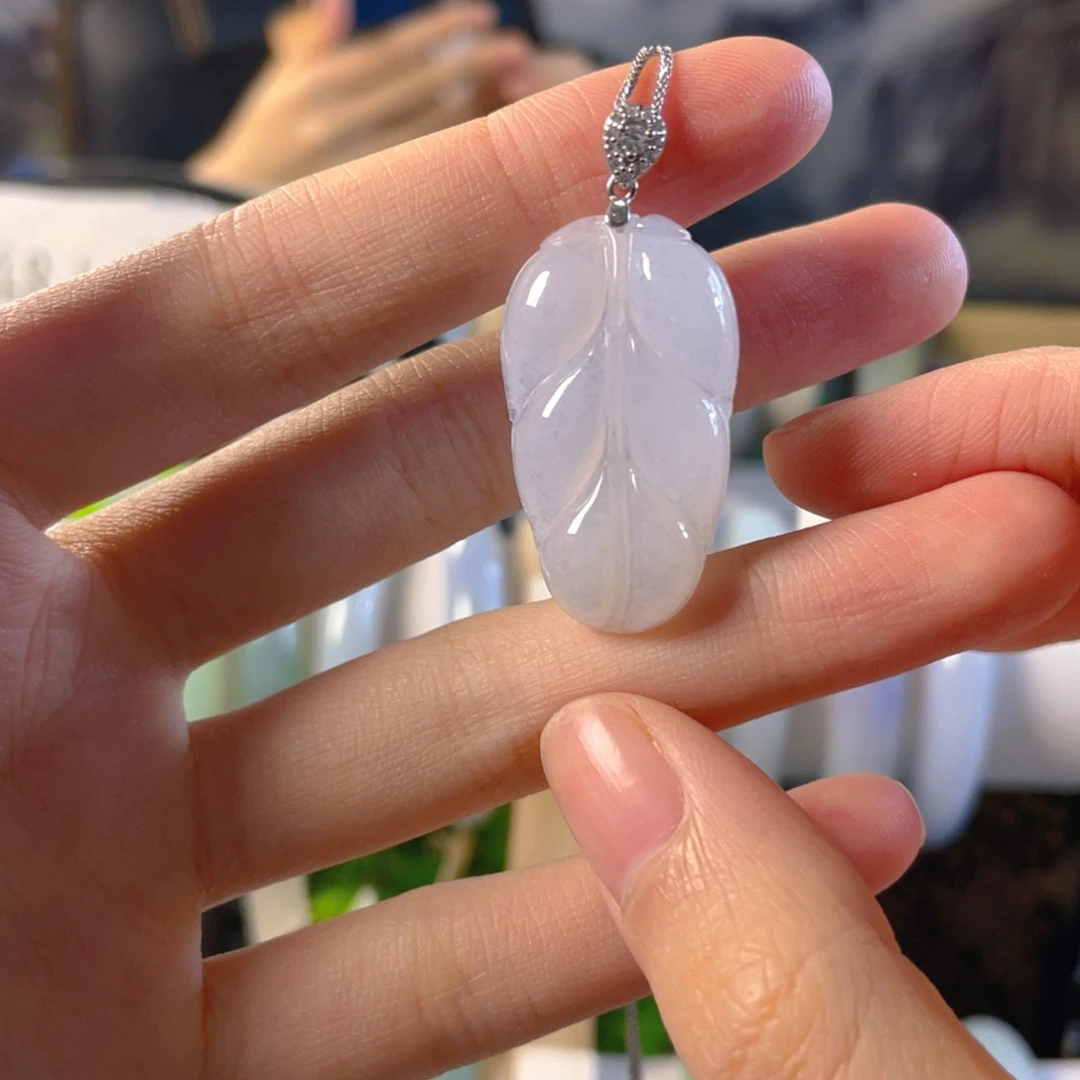 翡翠颈饰银S925镶嵌多样性发1