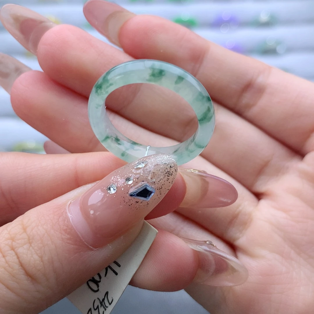 翡翠未镶嵌戒指17/18号