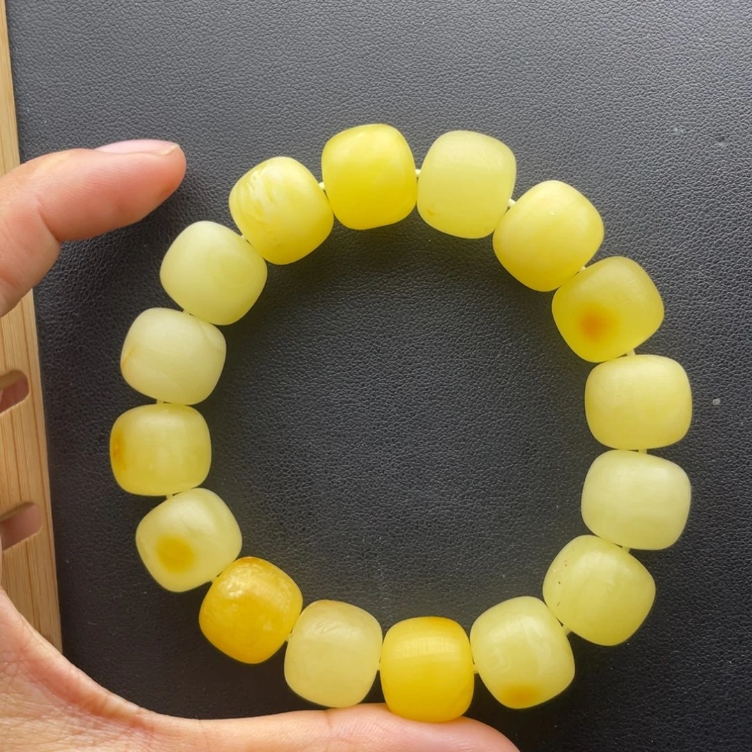 蜜蜡未镶嵌颈饰天然琥珀蜜蜡