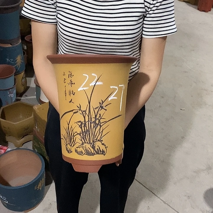 紫砂花盆紫砂花盆