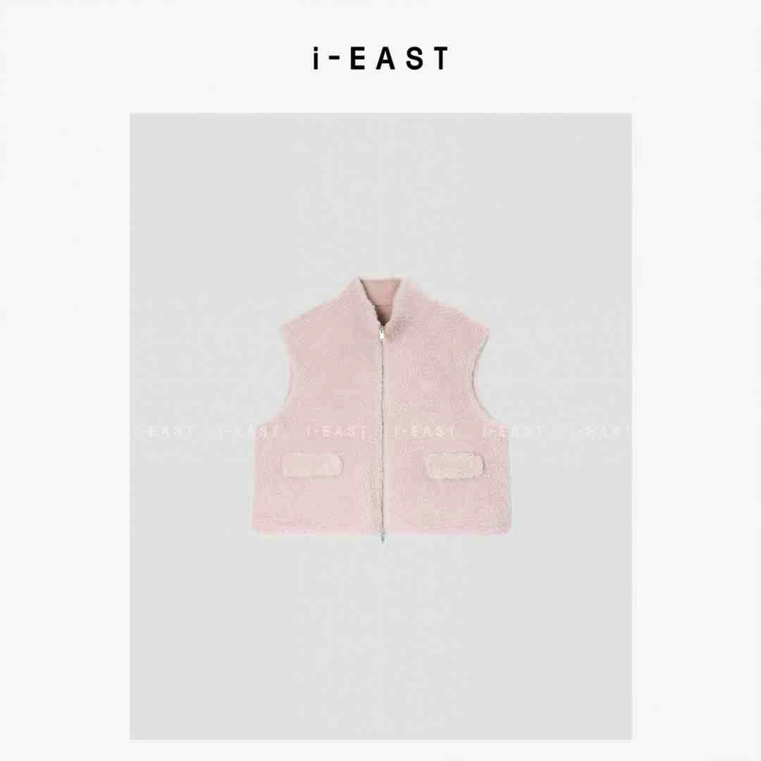 i-EAST 恋爱循环~秋冬甜美毛茸茸马甲外套-5D WT10508