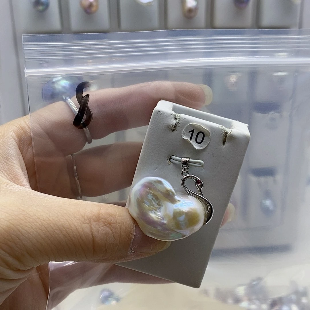 颈饰合金淡水珍珠